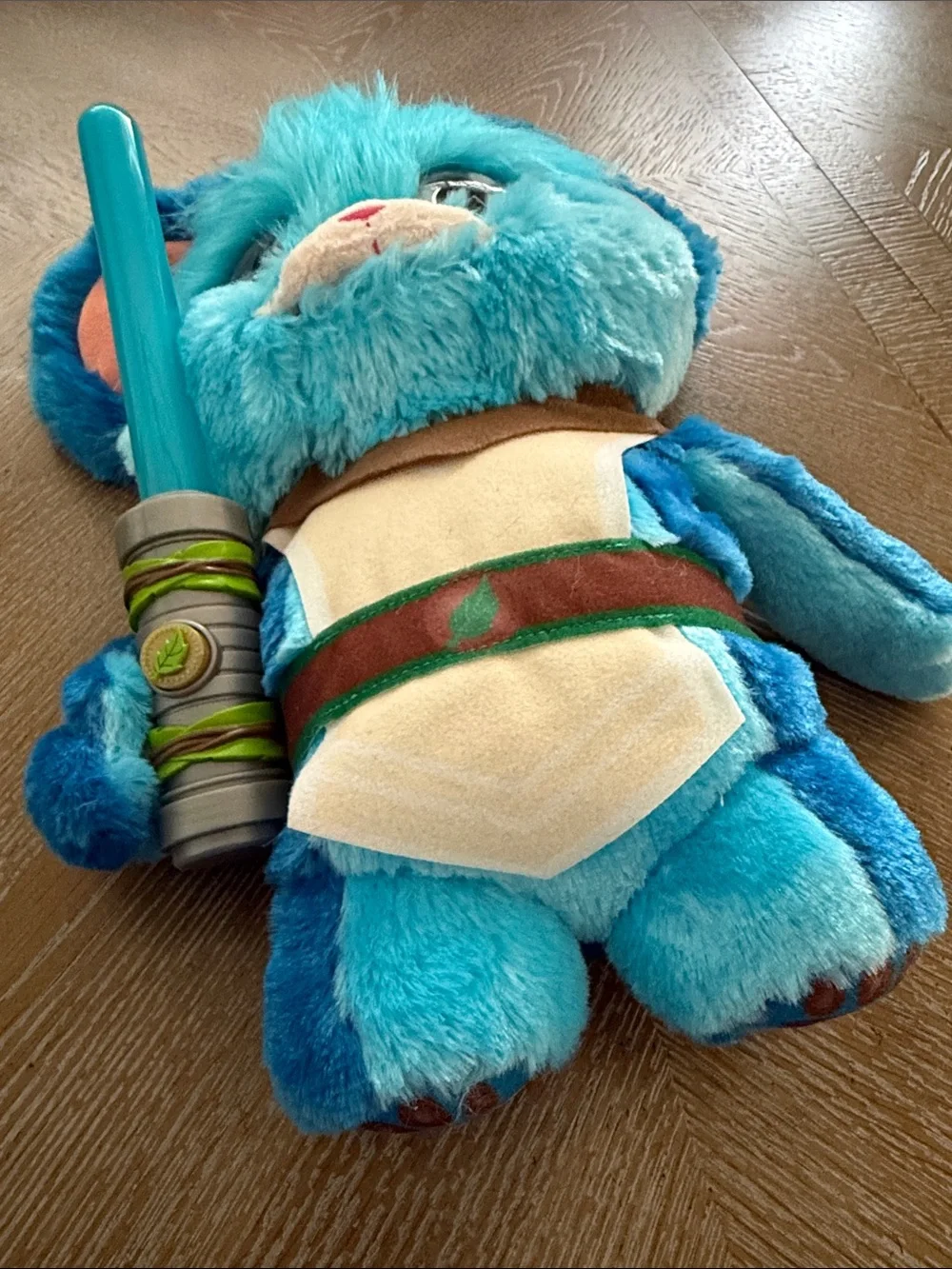 Hasbro Star Wars Blue Jedi Plush Stuffed Animal Light-Up Lightsaber Toy